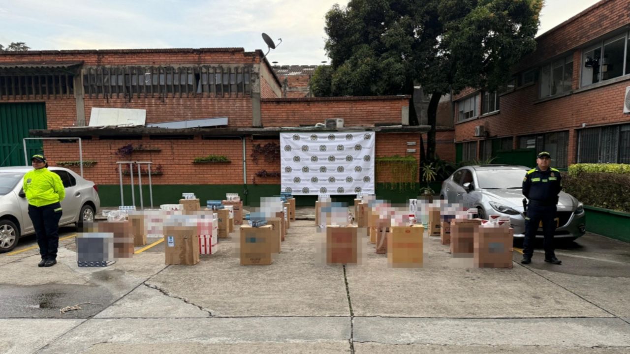 Incautan más de 44 mil cajetillas de cigarrillos que financiaban a 'Los Triana' en Medellín