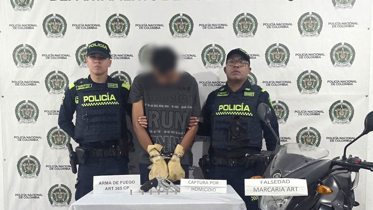 ¡Lo cogieron huyendo! En Rionegro, cae con revólver en mano el presunto homicida de un hombre