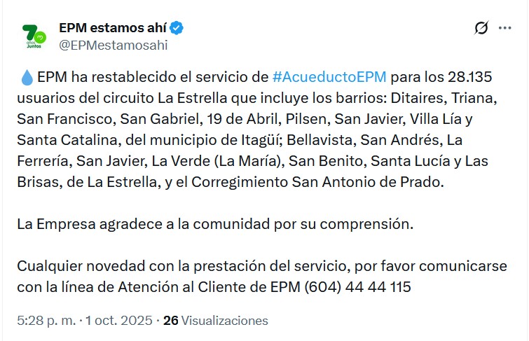 epm agua sur