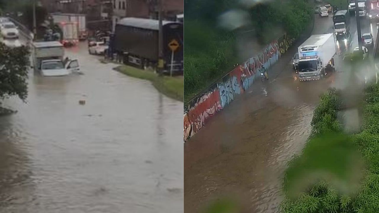 ¡Caos tras fuerte aguacero en Medellín! Se registran inundaciones en varios sectores de la ciudad