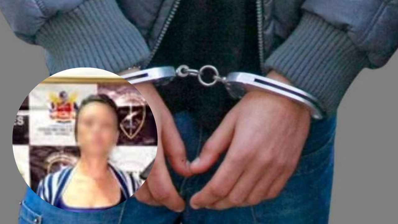 mujer fue capturada cuando recibia el dinero de la