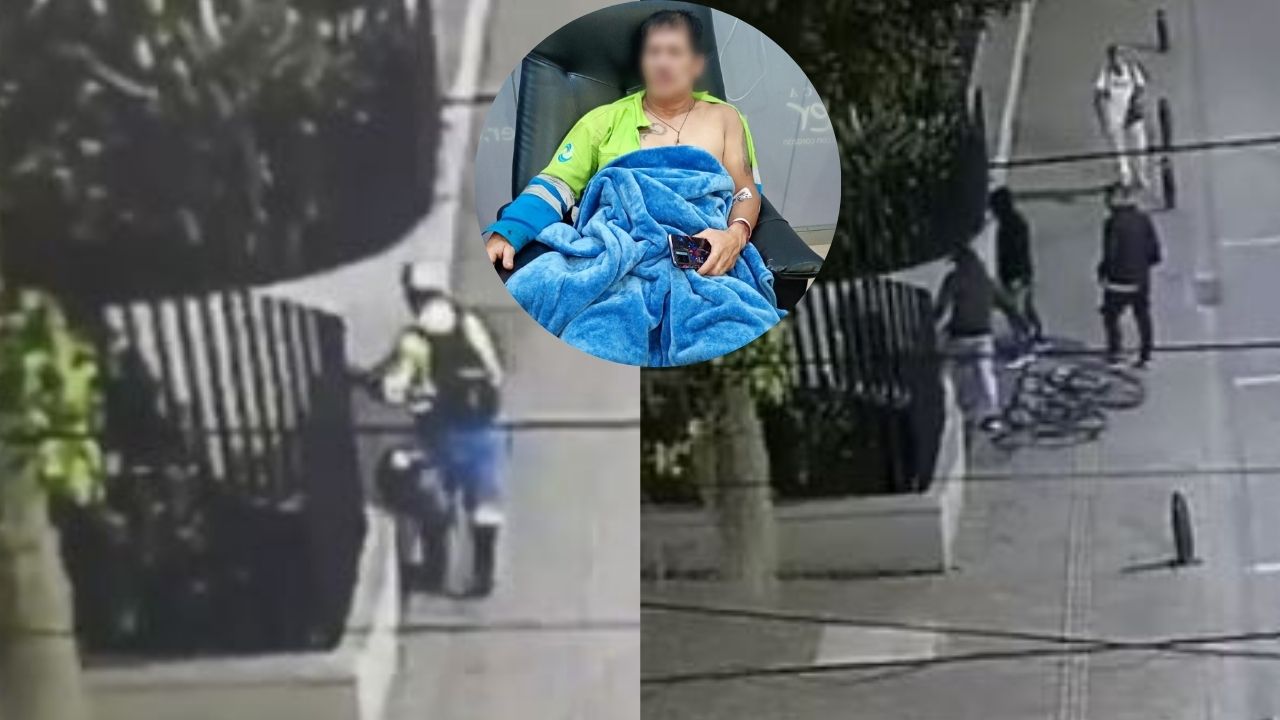 ¡Indignación en Rionegro! Atacaron a operario de aseo por llamarles la atención por la basura