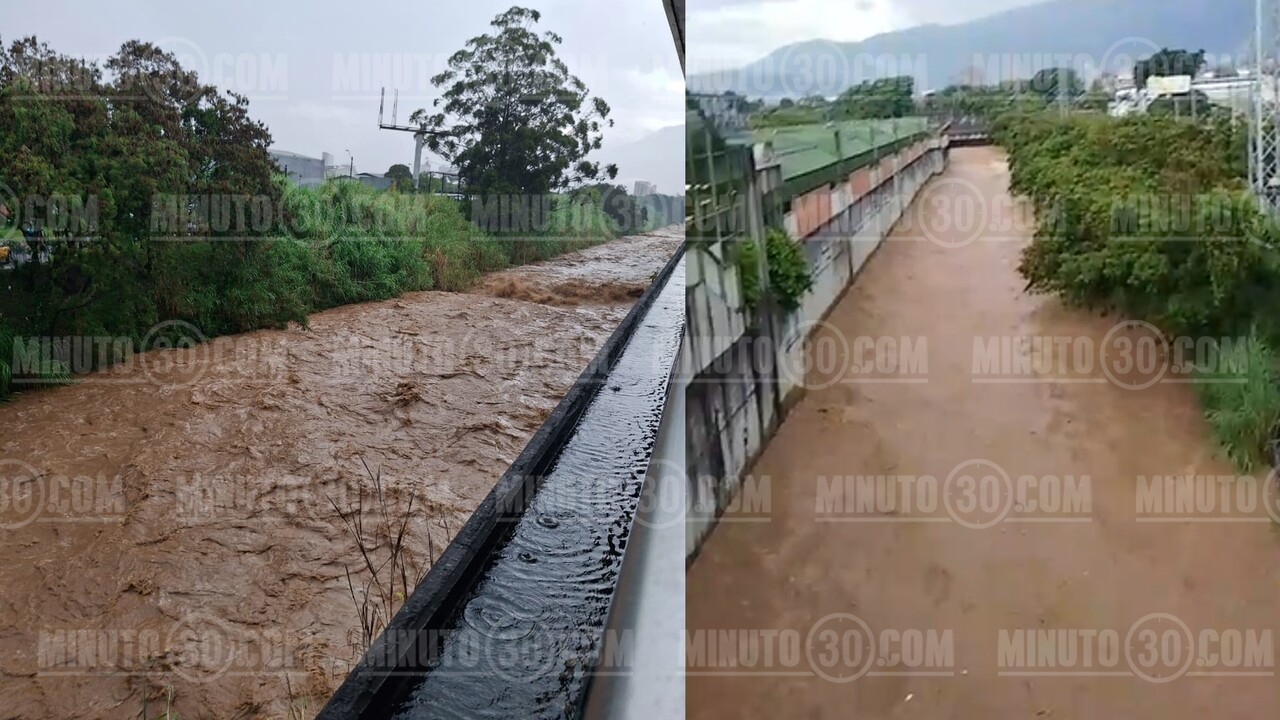 ¡Iba crecidito! Asi se vio el Río Medellín durante las fuertes lluvias y quedó en video