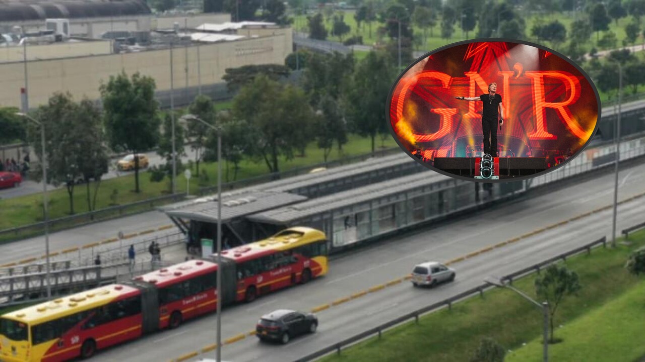 ¡Ya es un hecho! Rutas de TransMilenio para el concierto Guns N’ Roses este martes 7 de octubre