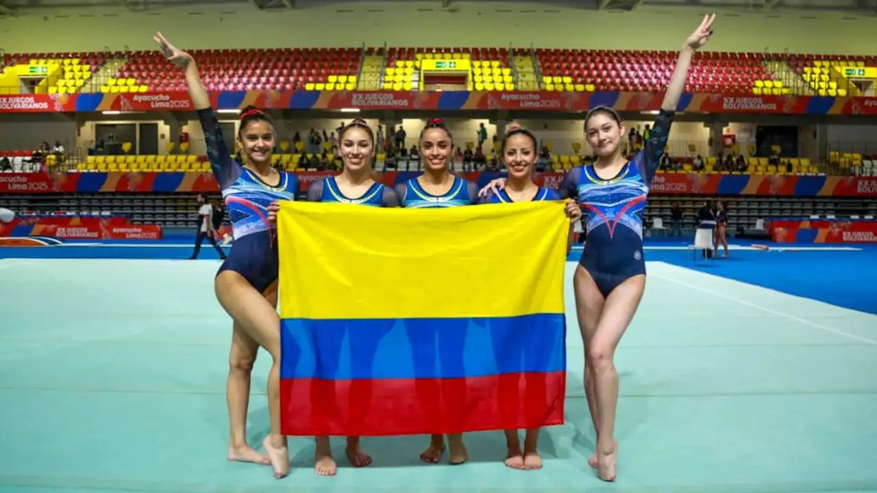 ¡Plata histórica! Equipo femenino de gimnasia de Colombia brilla en los Juegos Bolivarianos