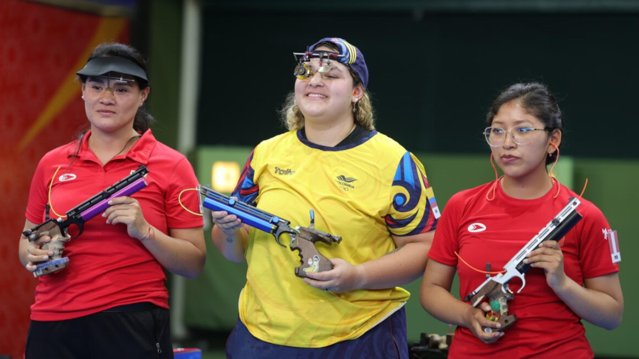 ¡Juana Rueda retiene su título! Bicampeona bolivariana en Pistola de Aire