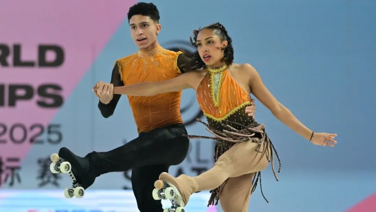 ¡Histórico debut! Isabela Amaya y Jacobo Viera, top 5 en su primer Mundial de Patinaje Artístico