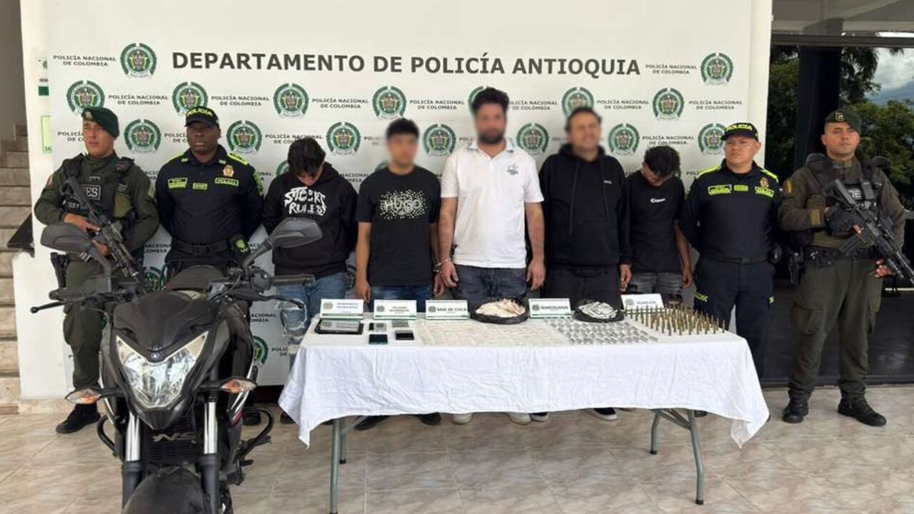 ¡Se les cayó el negocio! Capturan a peligrosa banda dedicada al hurto de residencias en Antioquia