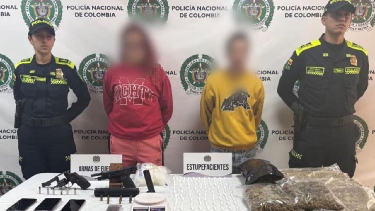 ¡Armas, drogas y millonarios negocios! Policía desmantela pareja que abastecían tres bandas en Bosa