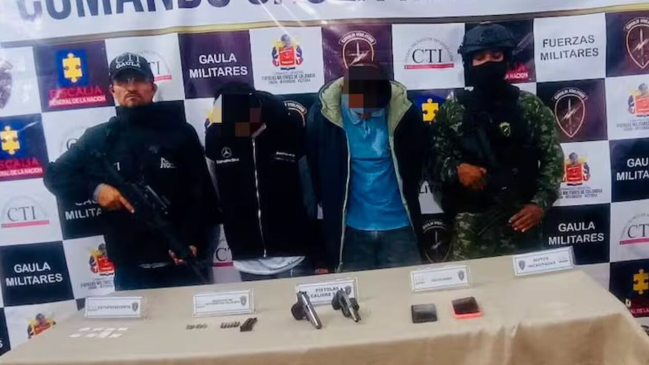 ¡No pudieron escapar! Capturados presuntos extorsionistas del Clan del Golfo en Marinilla