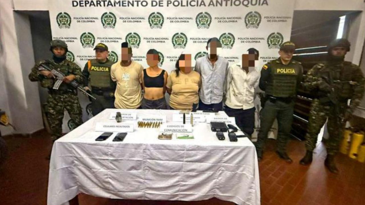 Diez capturados en megaoperativo contra el Clan del Golfo en Antioquia: caen escoltas de cabecillas