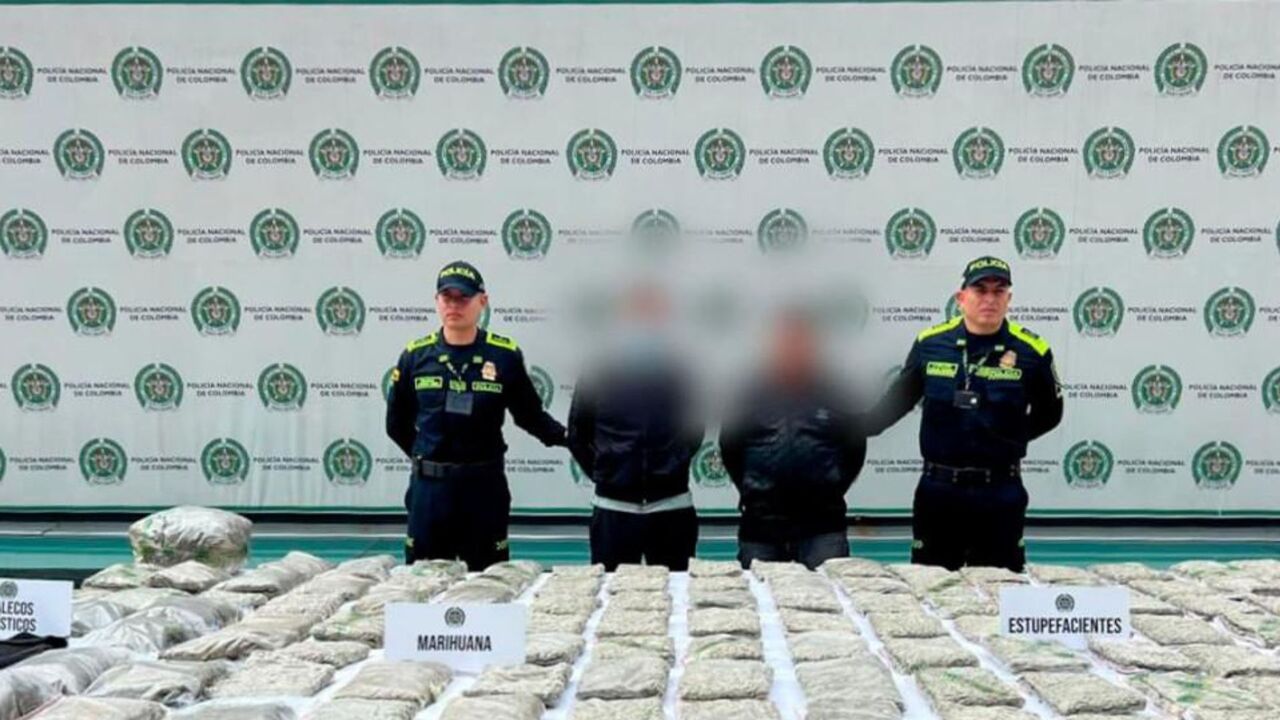¡Sorpresa bajo tierra! Hallan 60 kilos de marihuana enterrados en una bodega de reciclaje en Bogotá