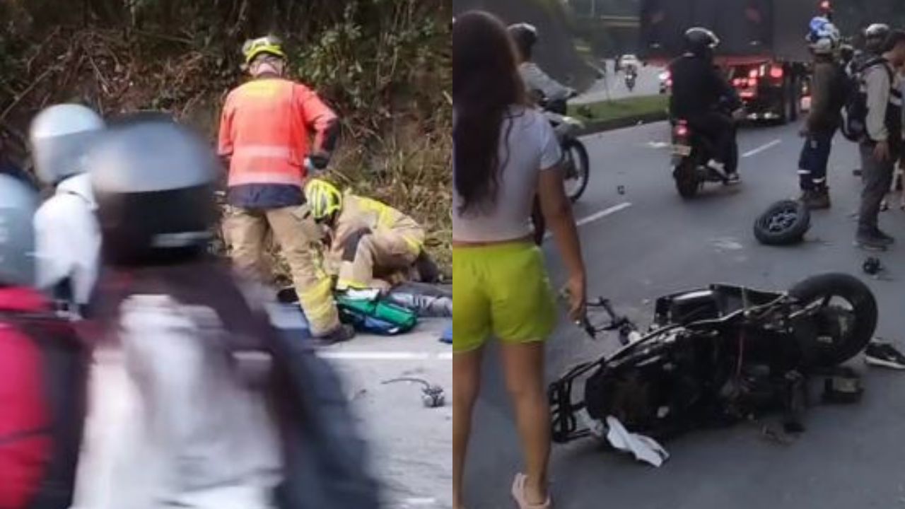 Grave accidente deja seis lesionados en Robledo, entre ellos un motociclista que perdió un brazo