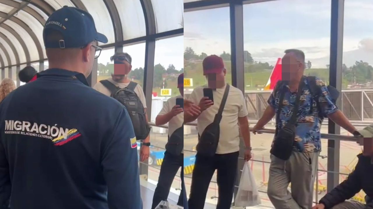 ¡Pillados en el aeropuerto! Cuatro extranjeros no pudieron entrar a Colombia por vínculos con mafias internacionales