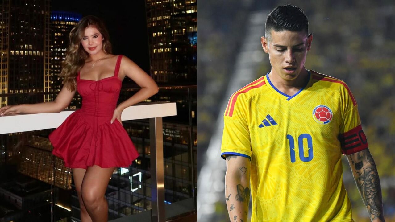 ¡Miami ardió! James Rodríguez y Luisa Duque se robaron el show con un romántico beso antes del partido