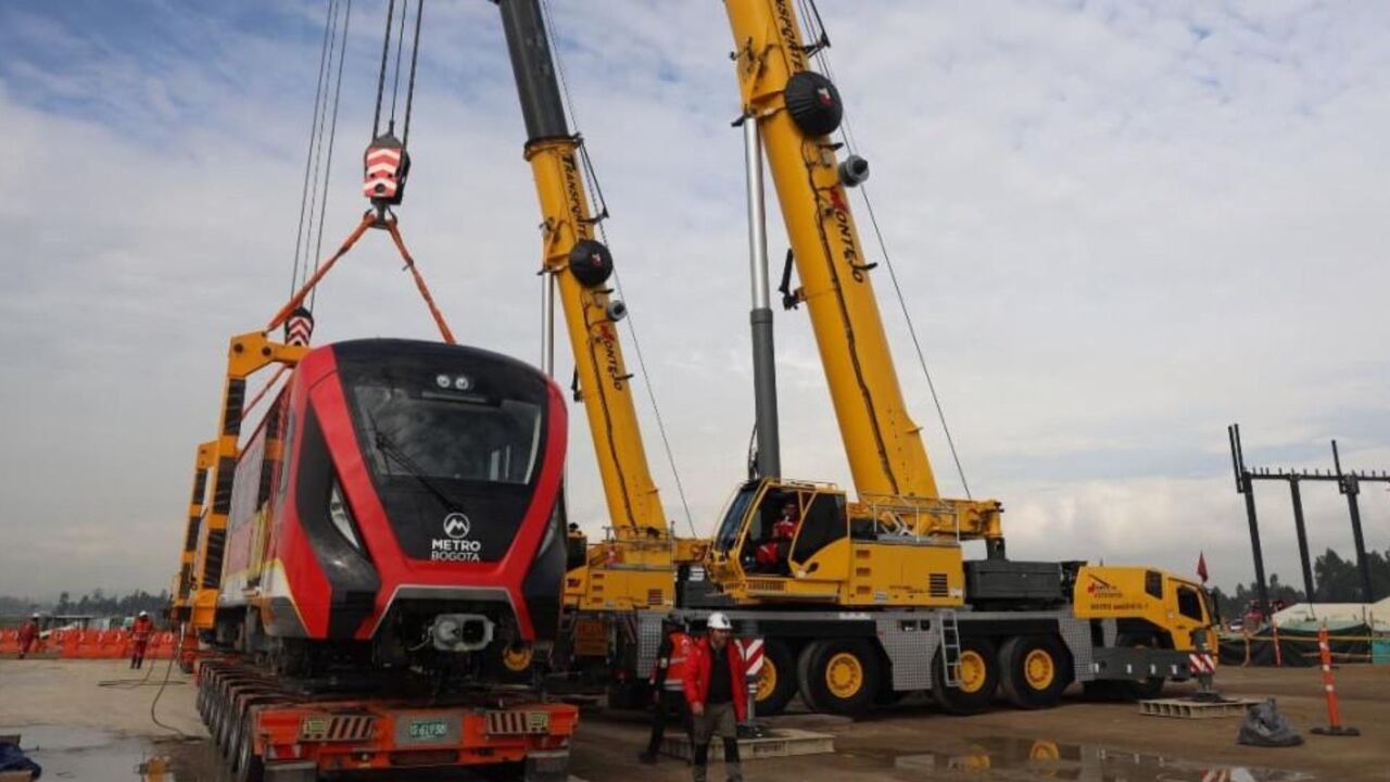 ¡Un paso gigante! Bogotá recibe un nuevo tren del Metro y entra en la recta clave hacia las pruebas en 2026