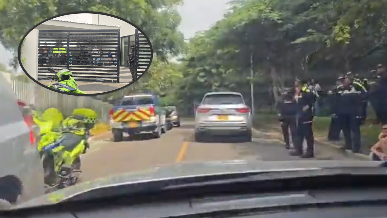 Se conocen imágenes del fuerte operativo en la vivienda familiar de Armando Benedetti