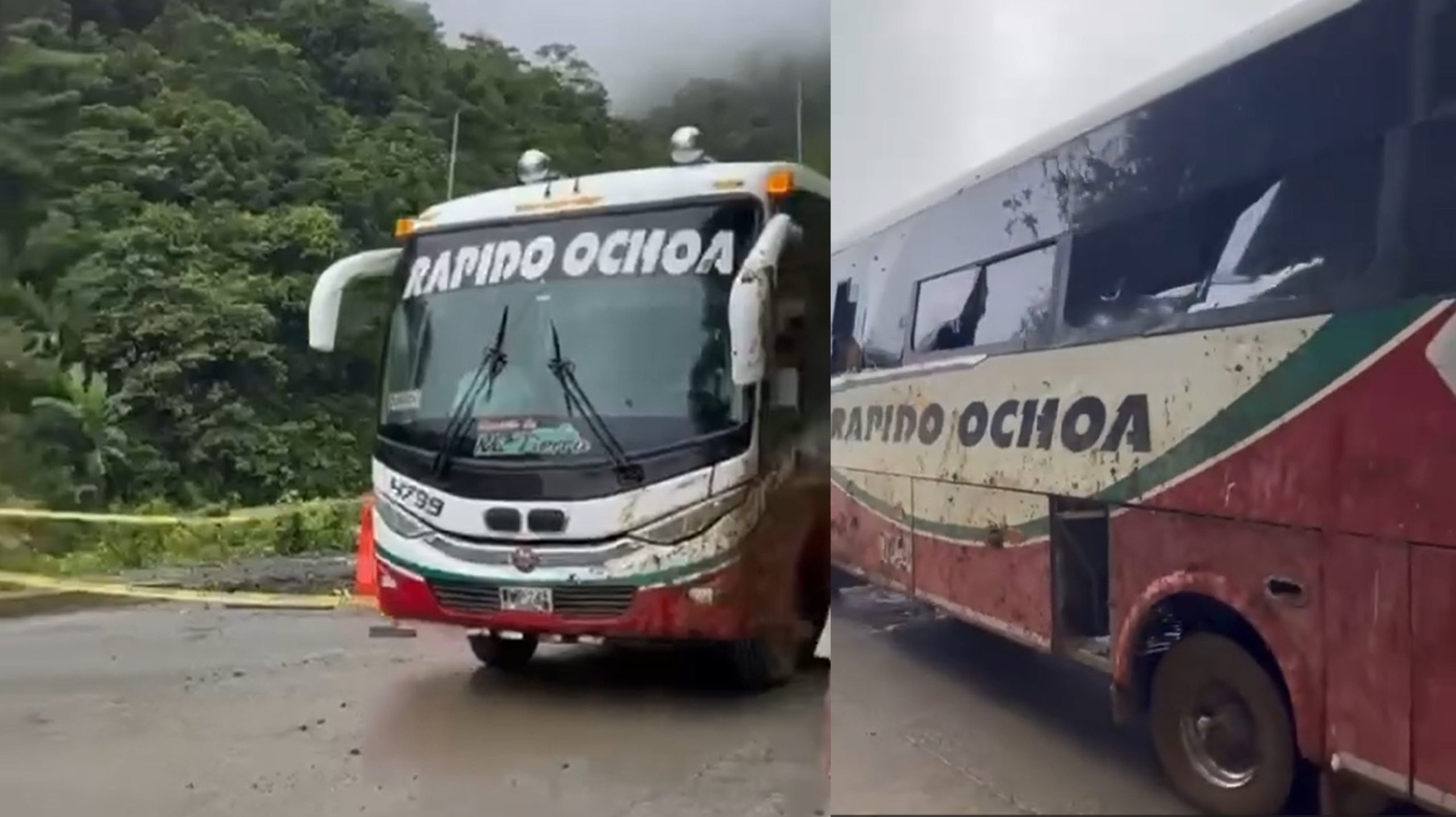 ¡Volvieron a nacer! Así salió el bus que estuvo a punto de quedar atrapado en derrumbe del Nueve