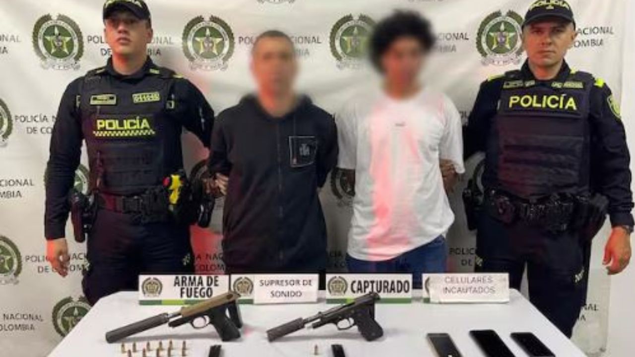 Así capturaron a dos hombres que persiguieron y atacaron a tiros a conductor en Envigado