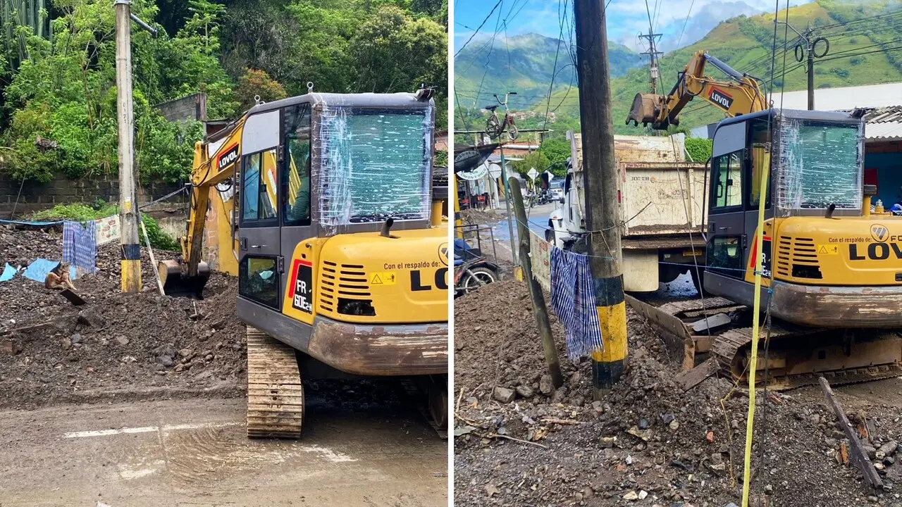 ¡Limpiando la creciente súbita! Maquinaria y equipos en Dabeiba tras avenida torrencial por lluvias