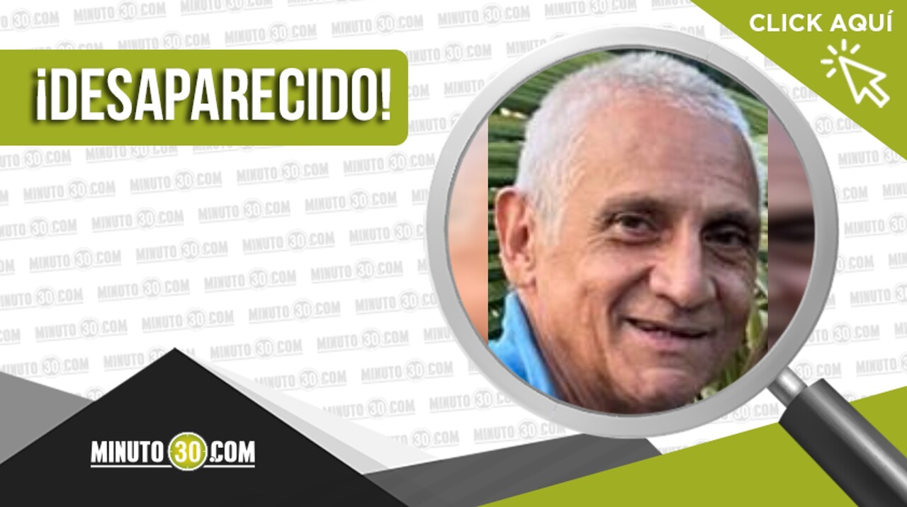 Edgar Alzate de 65 años desapareció en Manrique y su familia lo busca ¿nos ayudas?