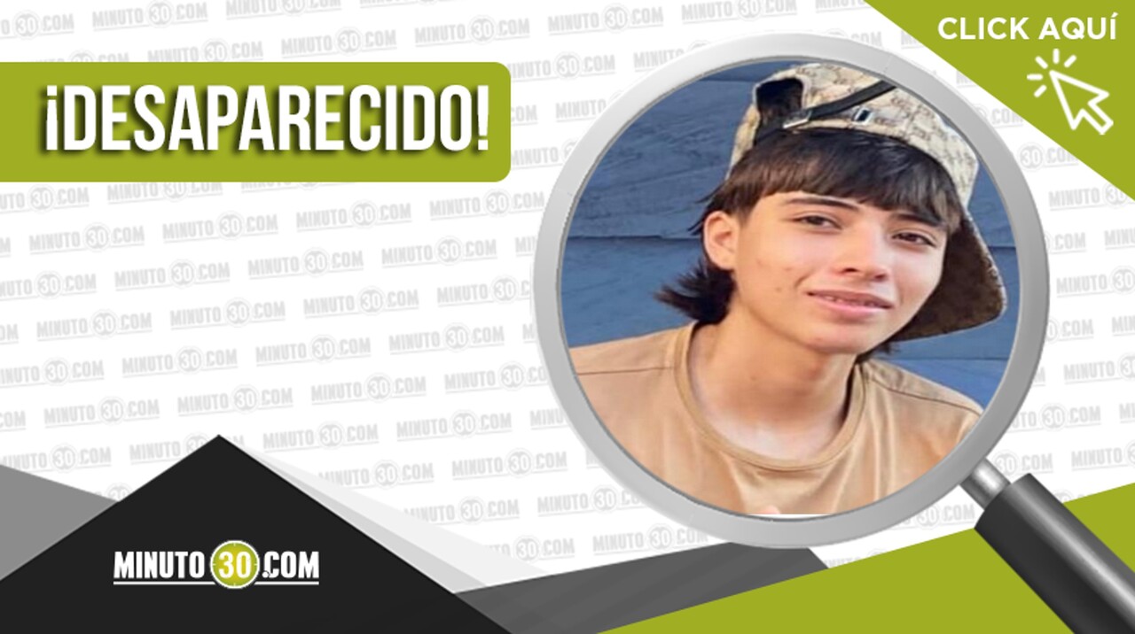 ¡Porta camiseta de Nacional! El 23 de noviembre se perdió el rastro del adolescente Juan Felipe Giraldo
