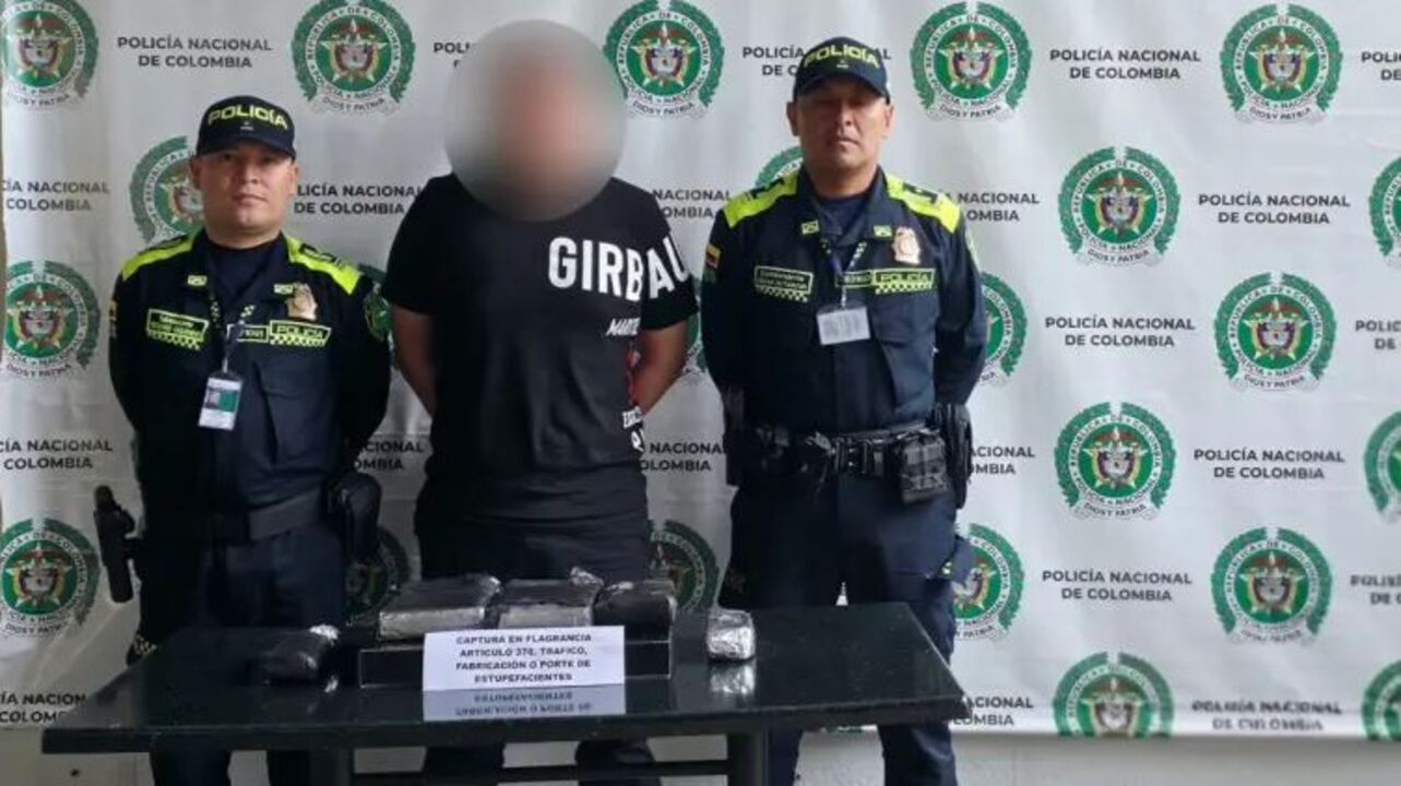 ¡Más de 5 kilos en la mano! Caen dos ‘mulas’ que iban con droga en el aeropuerto en Rionegro