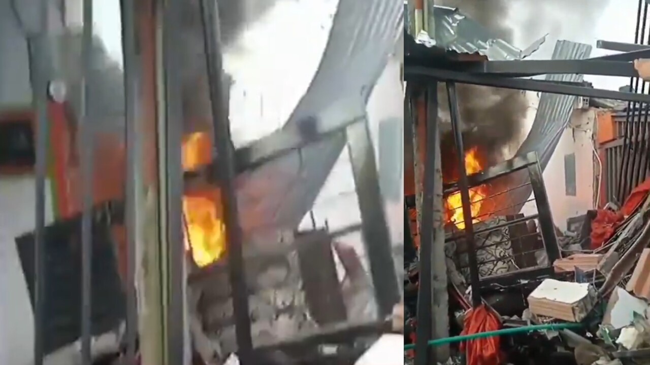 ¡Tragedia en Neiva! Explotó vivienda donde almacenaban pólvora: un muerto, dos heridos y varias familias damnificadas