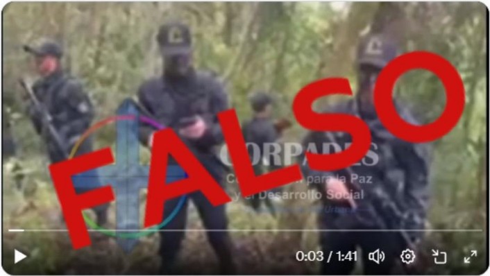 ¡Video «Frente Conquistadores de Oriente» es falso! Así lo confirma Policía Antioquia