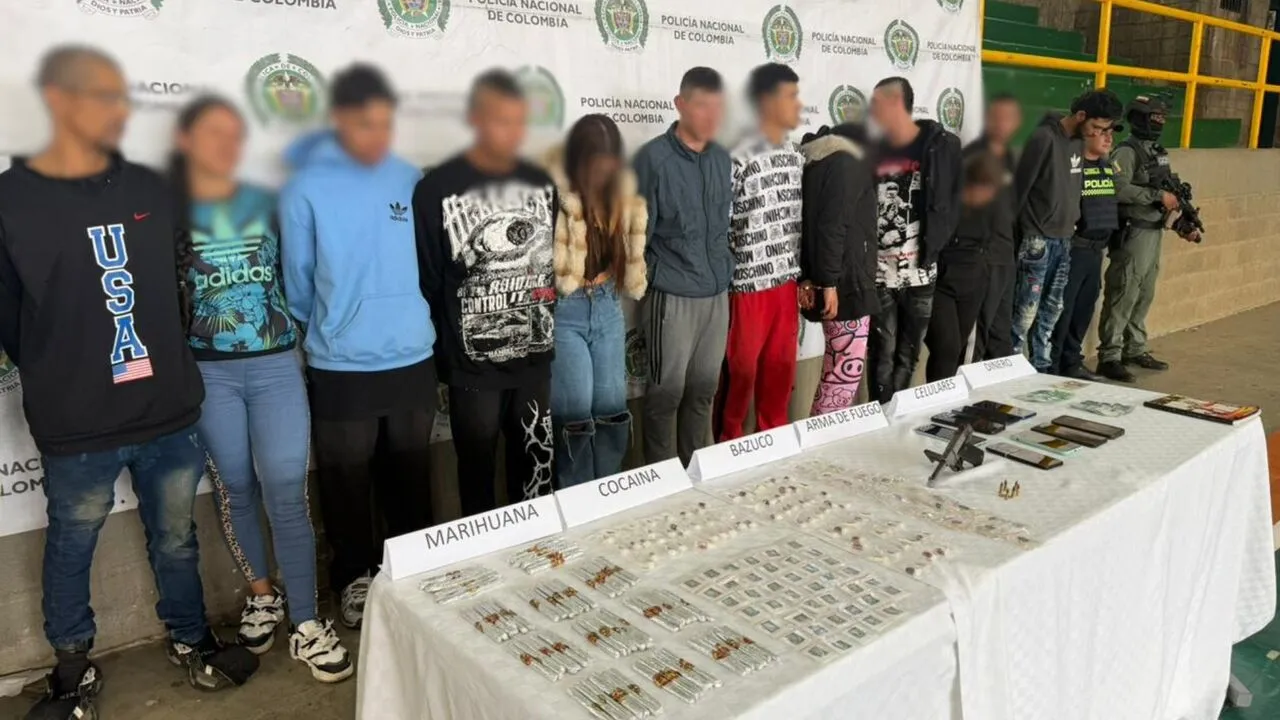 ¡Con pistola y silenciador! Caen 17 miembros de ‘El Mesa’ por sicariato y narcotráfico en cuatro municipios de Antioquia