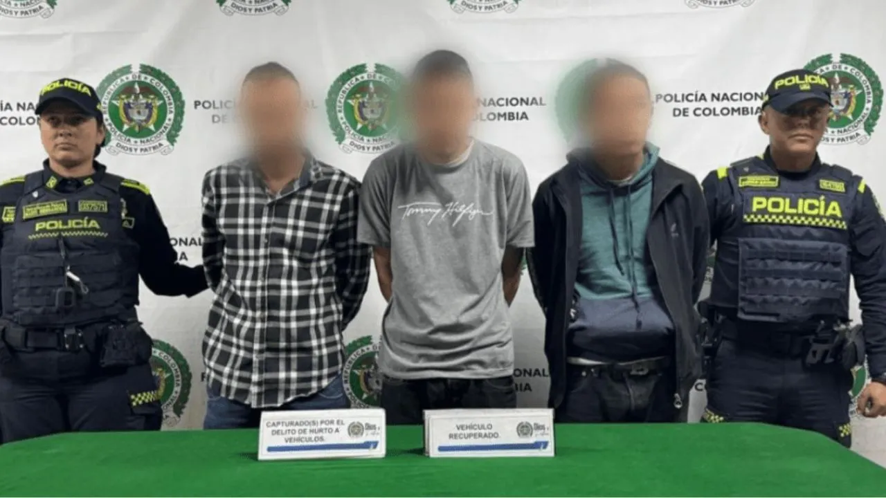¡Cayeron en flagrancia! Rápida persecución policial frustró el robo de un vehículo en el sur de Bogotá