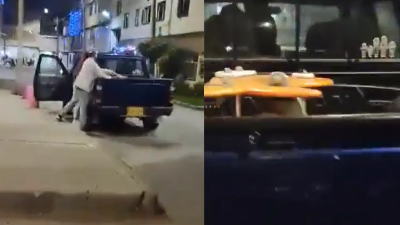 ¡De no creer! Pareja desvalija parque infantil en Bosa y huye con el juegos en una camioneta