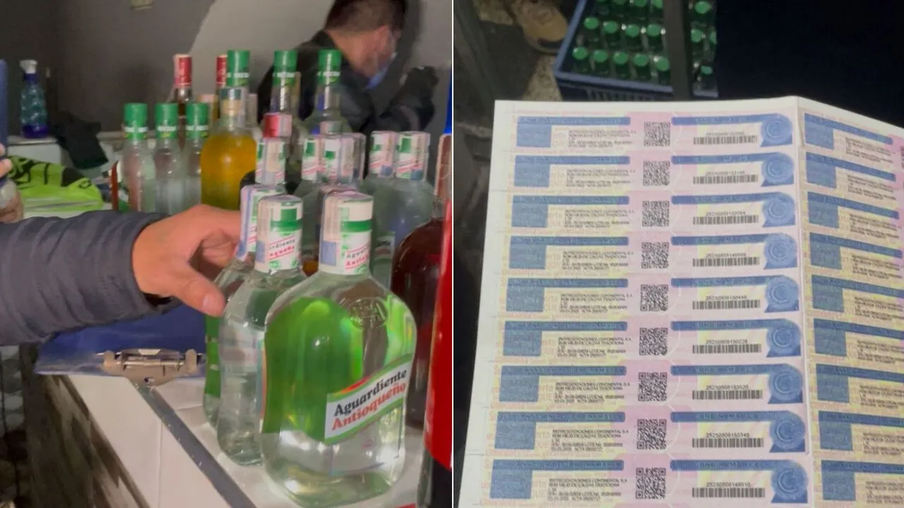 Desmantelan centro clandestino de licor adulterado en Bosa: 350 botellas incautadas
