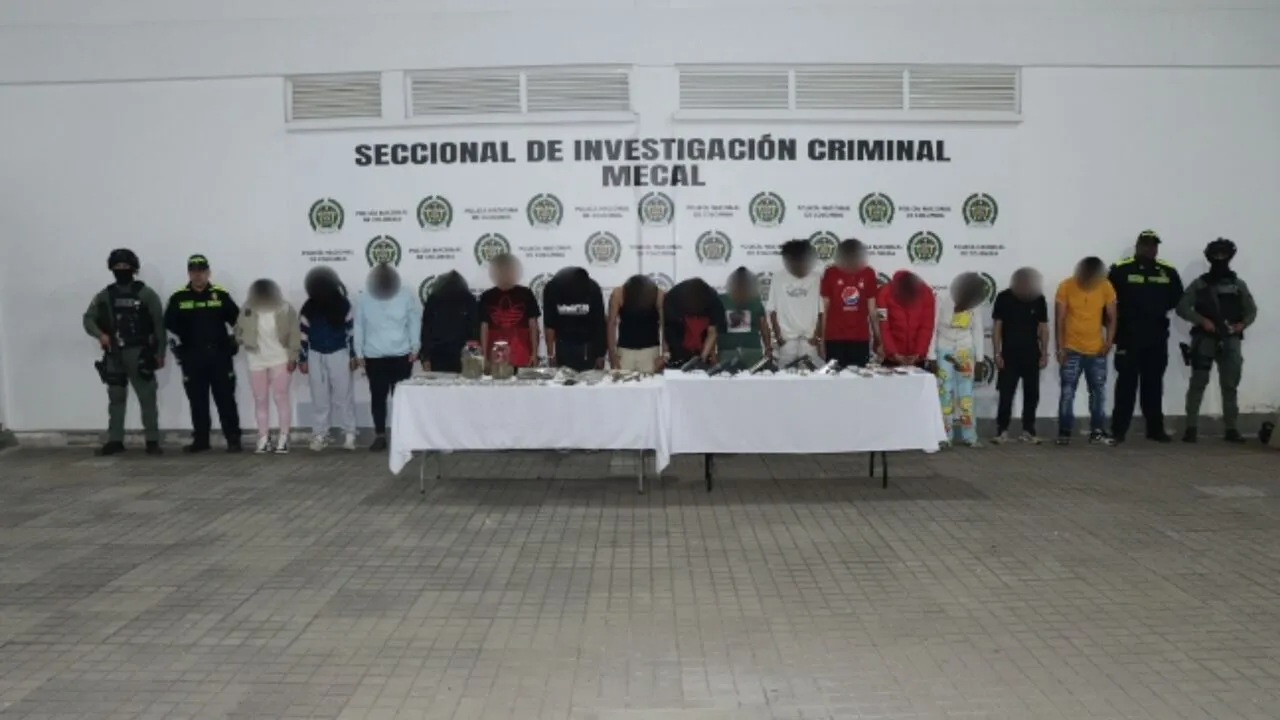 ¡Hasta morfina les encontraron! Caen 16 integrantes de 'Los del Plan' en megaoperativo en Cali