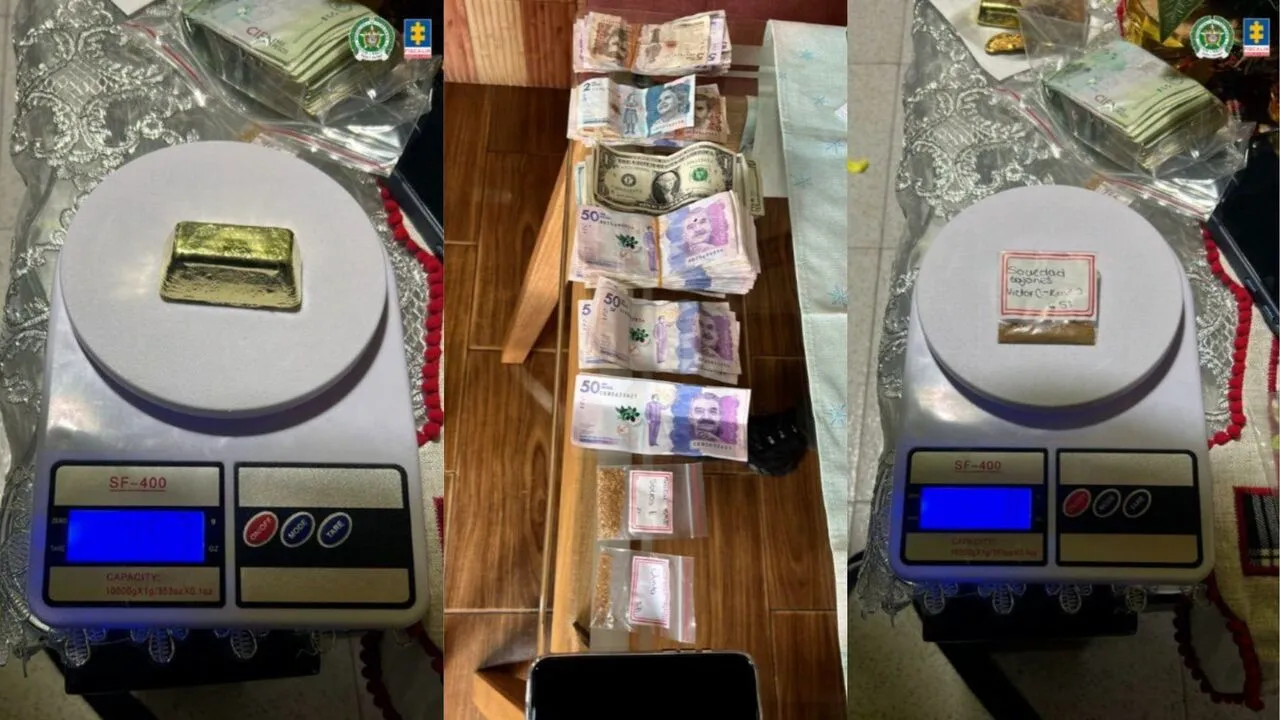 ¡Oro ilícito en la mira! Caen cinco integrantes de organización criminal dedicada a la minería ilegal en Antioquia