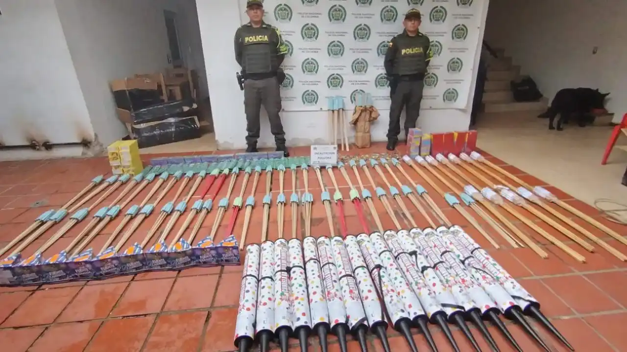 Tránsito de Antioquia evita catástrofe: confiscaron más de 400 kilos de pólvora