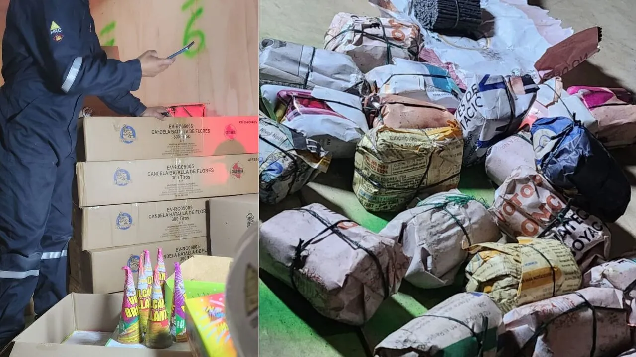 ¡Explosivo hallazgo en Ciudad Bolívar! Caen 740 kilos de pólvora ocultos en un camión durante una inspección policial