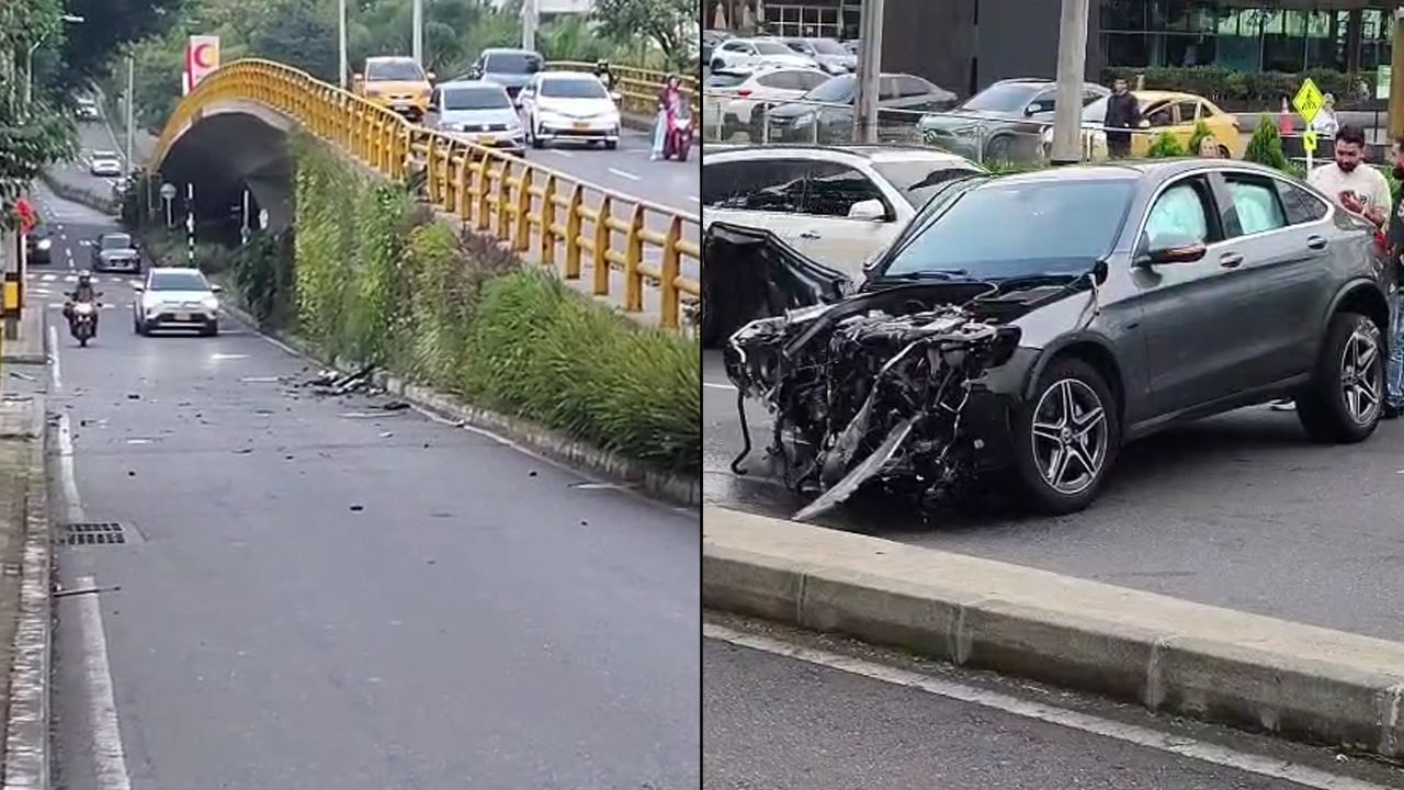 ¡Tremendo guarapazo! Grave accidente se presentó en la transversal superior al lado de El Tesoro