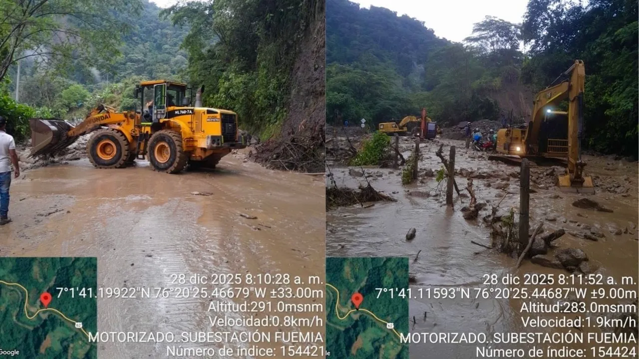 ¡Atención viajeros! Lluvias retrasan la reapertura de la vía Medellín–Urabá: continúan los trabajos de remoción