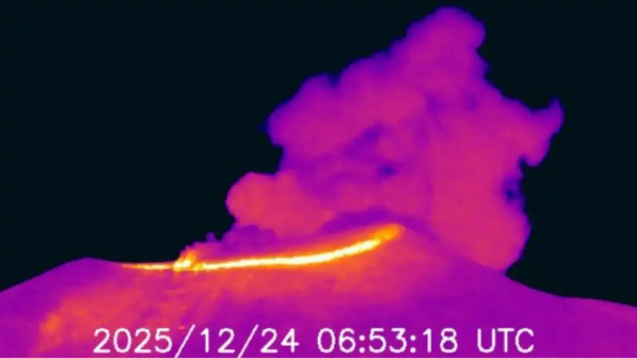 ¡Volcán Puracé en alerta! Tres emisiones de ceniza de 500 metros en plena Navidad
