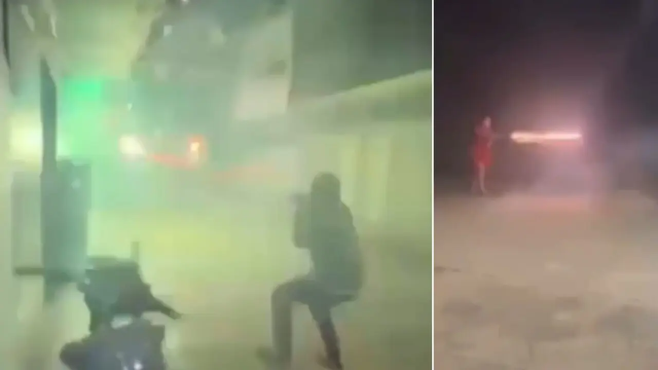 Imágenes muestran a jóvenes "jugando" con bengalsa en Remedios