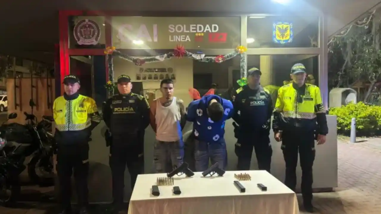 Caen dos hombres con armamento de alta capacidad en Teusaquillo y los terminan liberando