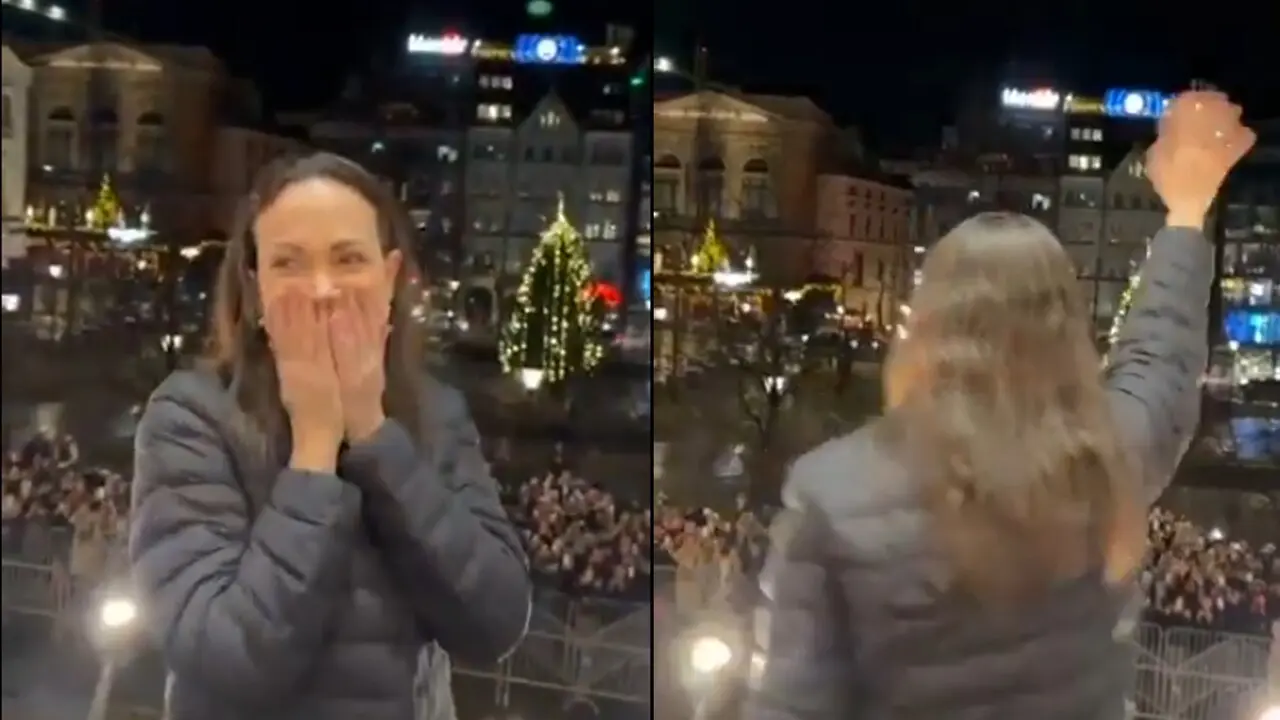 María Corina Machado en Oslo: Capturas del video