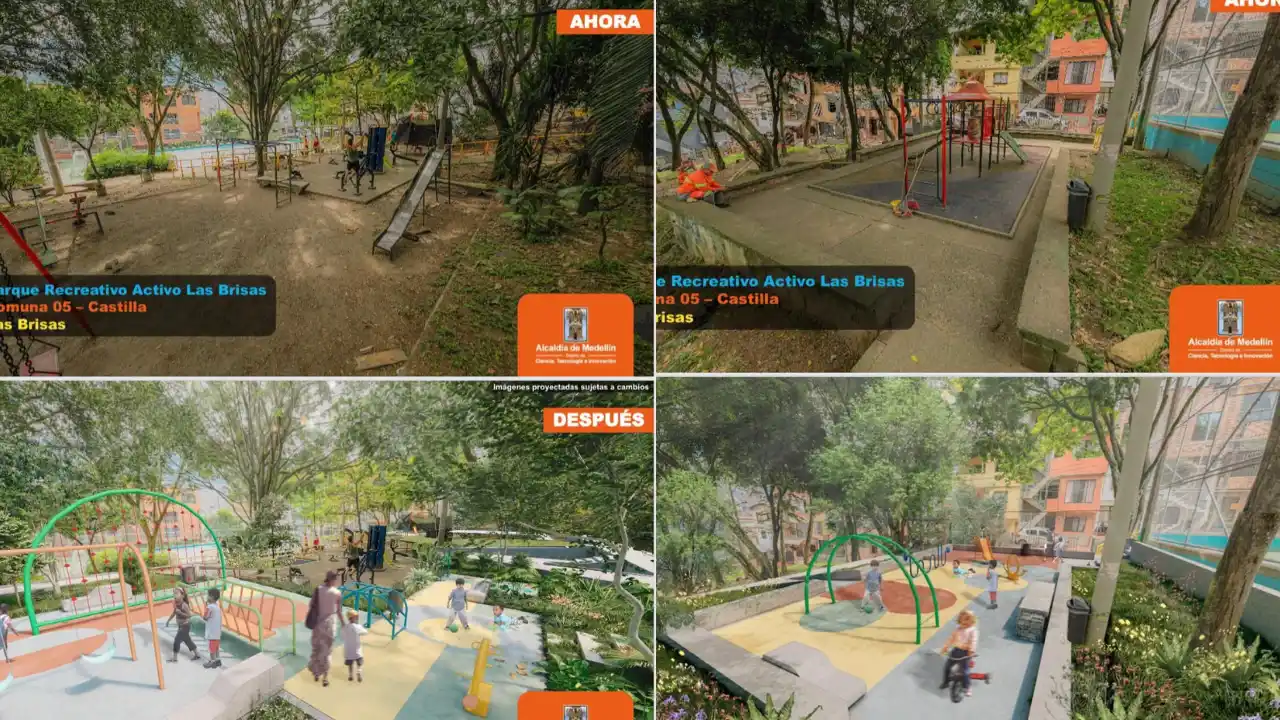 ¡Medellín se renueva! Arranca megaobra para transformar 29 parques y proteger a la niñez