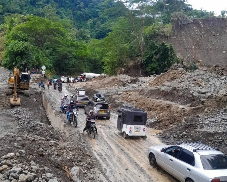 Apertura a un carril de la vía Medellín - Urabá. Foto: Autopistas Urabá