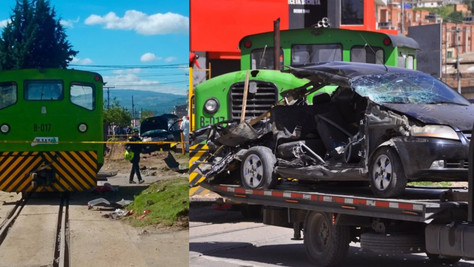¡Tragedia en Duitama! Grave accidente ferroviario deja a una mujer embarazada fallecida y tres personas heridas