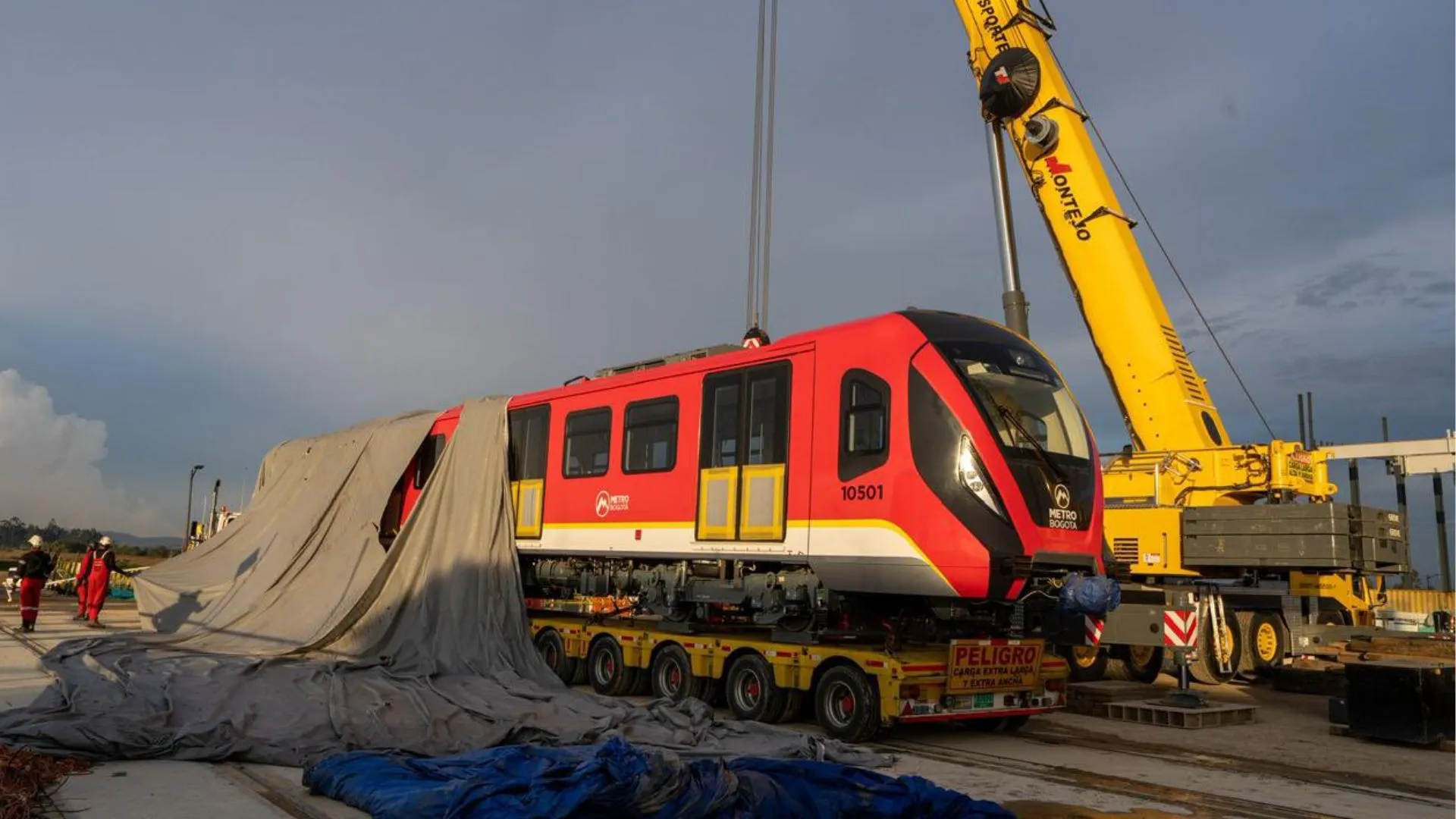 La Línea 1 del Metro de Bogotá suma un nuevo avance con la llegada del cuarto tren