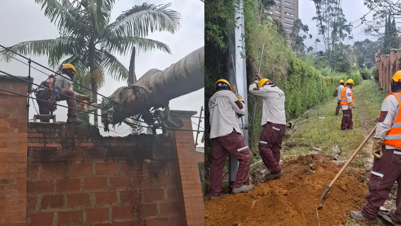 EPM ha normalizado el 97% del servicio de energía en El Poblado tras emergencias por lluvias