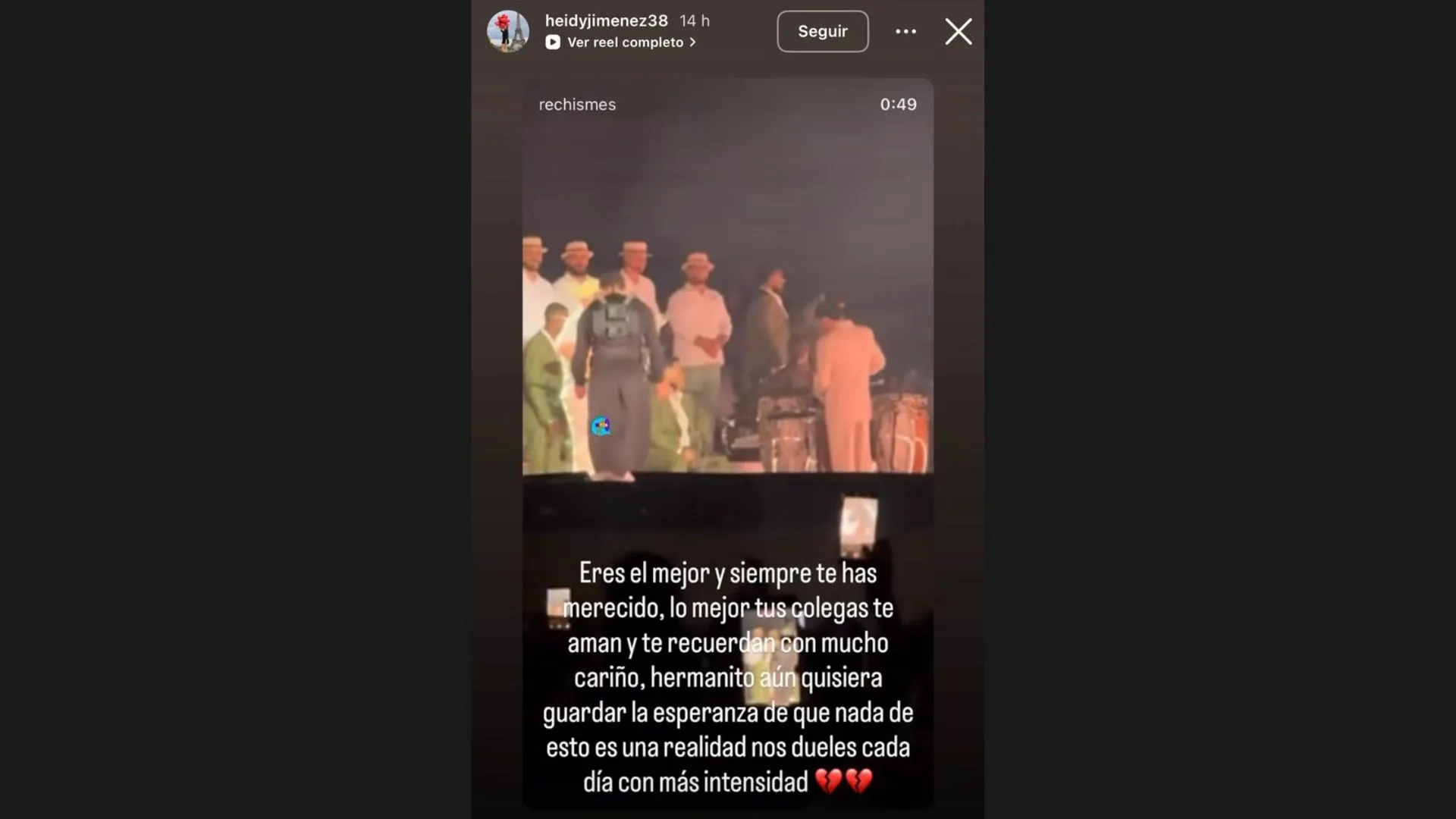 El emotivo mensaje de la hermana de Yeison Jiménez tras el tributo de Bad Bunny