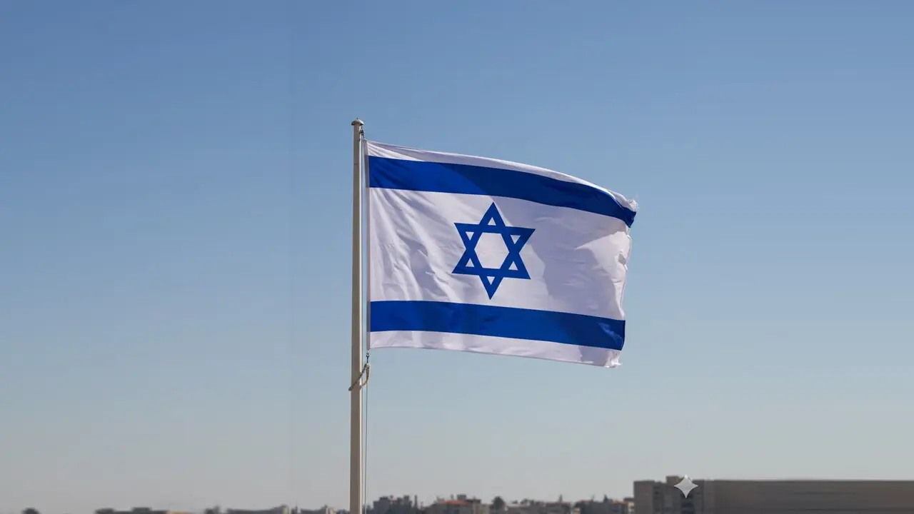 Bandera de Israel elaorada con IA para ilustrar la noticia
